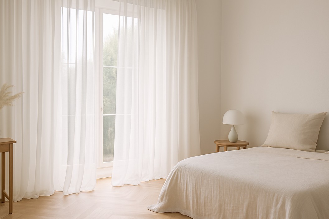 Let og elegant boligstil med chiffon